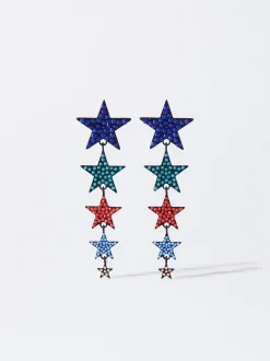 PARFOIS Pendientes Con Estrellas Multicor Best Sale