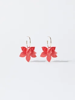 PARFOIS Pendientes Con Flor Coral Best