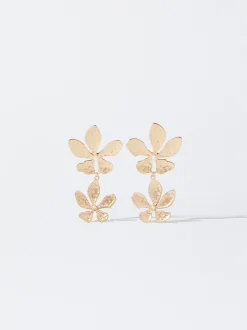 PARFOIS Pendientes Con Perla Y Flor Blanco Online