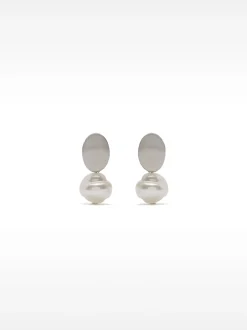 PARFOIS Pendientes Con Perlas Beige Best