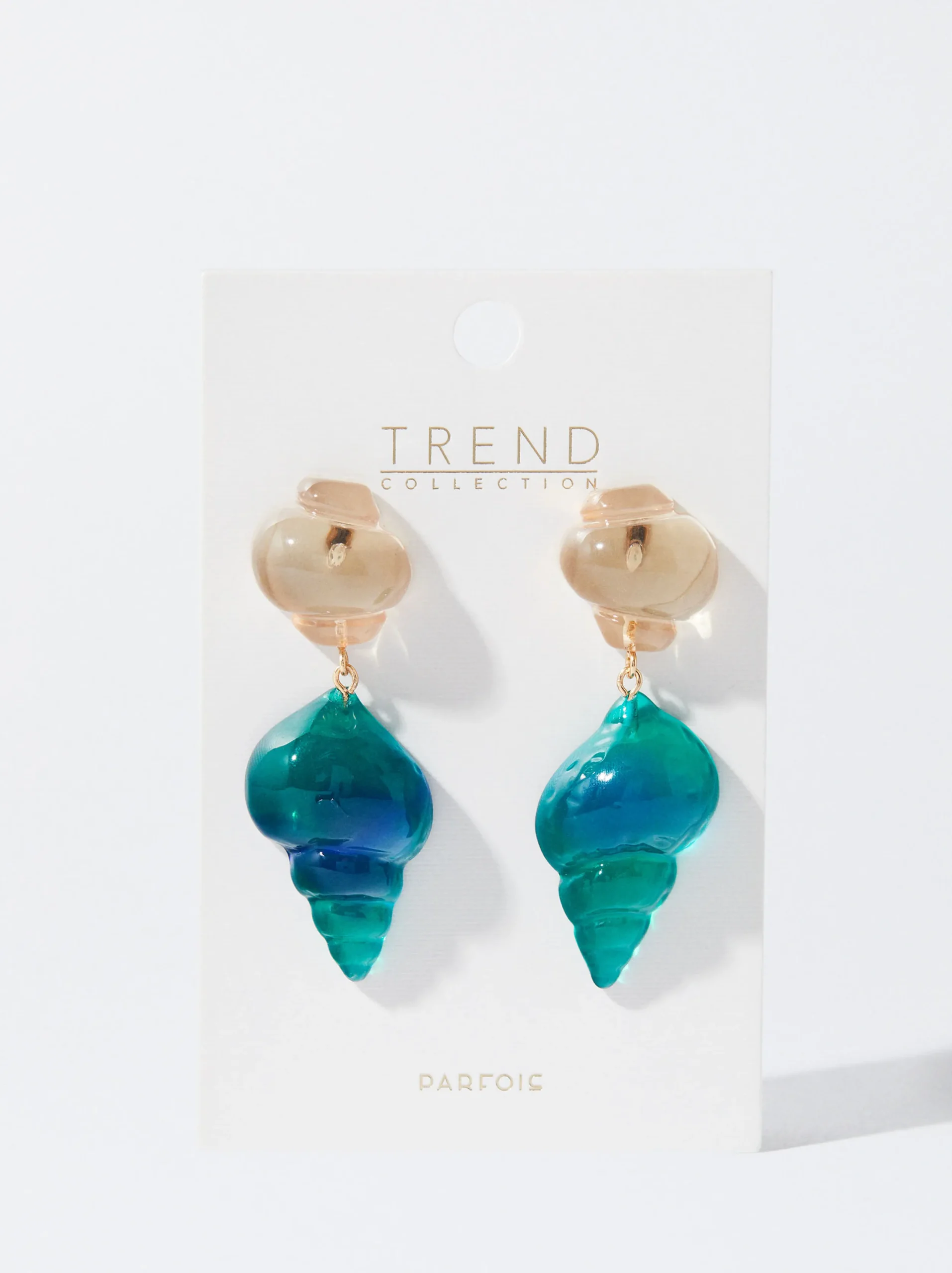 PARFOIS Pendientes Con Resina Azul Online