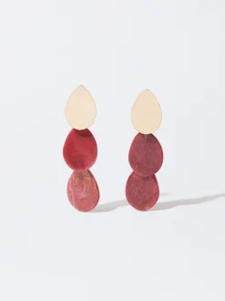 PARFOIS Pendientes Con Resina Multicor New
