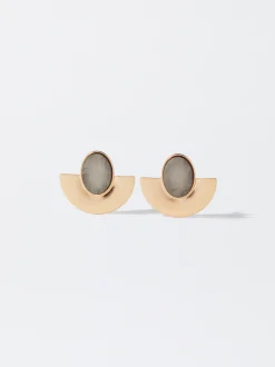 PARFOIS Pendientes Con Resina Naranja Best Sale