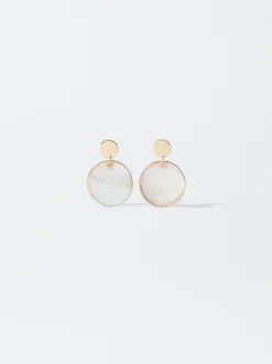 PARFOIS Pendientes Concha Dorado Best
