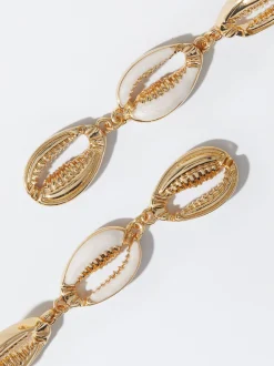 PARFOIS Pendientes Conchas Dorado Fashion