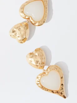 PARFOIS Pendientes Coraz&oacute;n Dorado Best Sale
