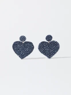 PARFOIS Pendientes Coraz&oacute;n Azul Discount