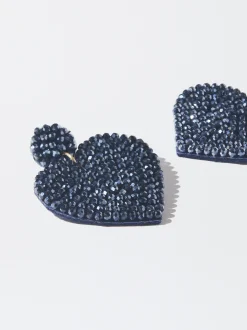 PARFOIS Pendientes Coraz&oacute;n Azul Discount