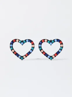 PARFOIS Pendientes Coraz&oacute;n Multicor Cheap