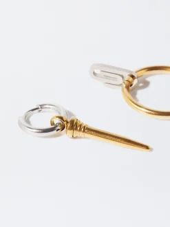 PARFOIS Pendientes De Acero Asim&eacute;tricos Multicor Shop