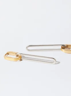 PARFOIS Pendientes De Acero Bicolor Multicor Shop