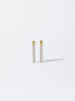 PARFOIS Pendientes De Acero Con Concha Dorado Shop