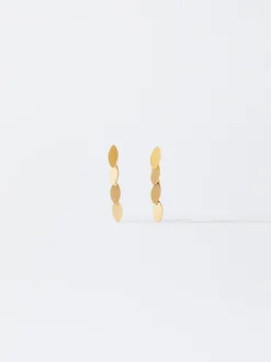 PARFOIS Pendientes De Acero s Dorado Hot