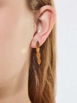 PARFOIS Pendientes De Acero s Dorado Hot
