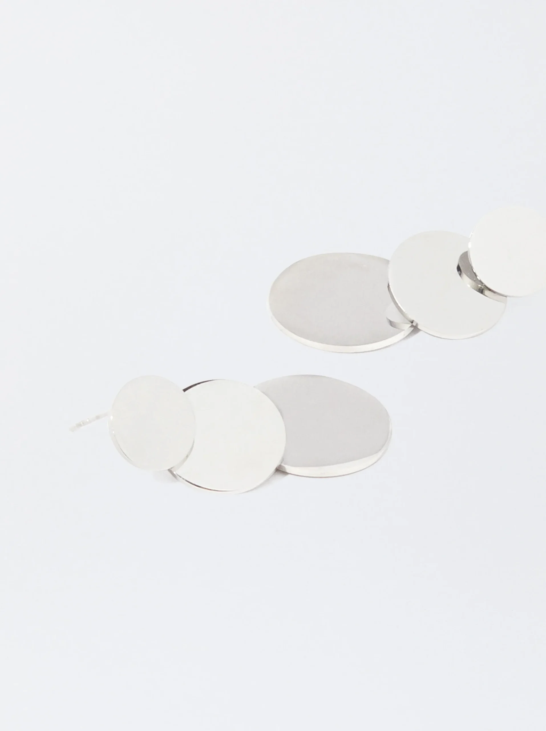 PARFOIS Pendientes De Acero s Plateado Sale