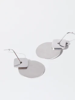 PARFOIS Pendientes De Acero s Plateado Store