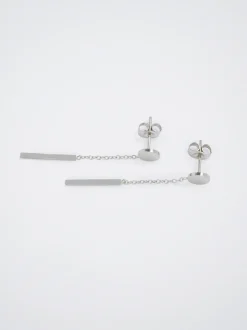 PARFOIS Pendientes De Acero s Plateado Shop
