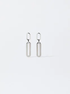 PARFOIS Pendientes De Acero s Plateado New