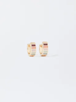 PARFOIS Pendientes De Aro Multicolor Multicor Cheap