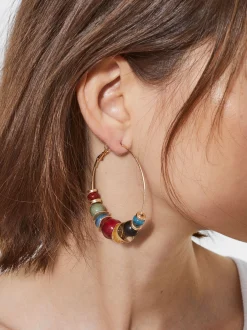 PARFOIS Pendientes De Aro Multicolor Multicor Best
