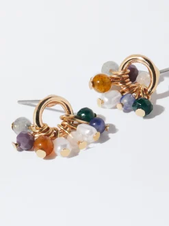 PARFOIS Pendientes De Aro Multicolor Multicor Best Sale