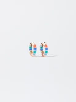 PARFOIS Pendientes De Aro Multicolor Multicor Best