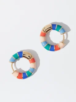 PARFOIS Pendientes De Aro Multicolor Multicor Best