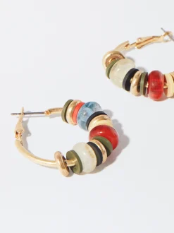 PARFOIS Pendientes De Aro Multicolor Multicor Best