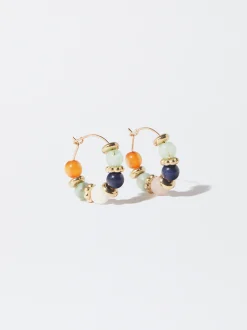 PARFOIS Pendientes De Aro Multicolor Multicor Fashion