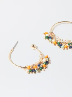 PARFOIS Pendientes De Aro Multicolor Multicor Flash Sale