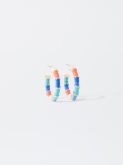 PARFOIS Pendientes De Aro Multicolor Multicor Cheap