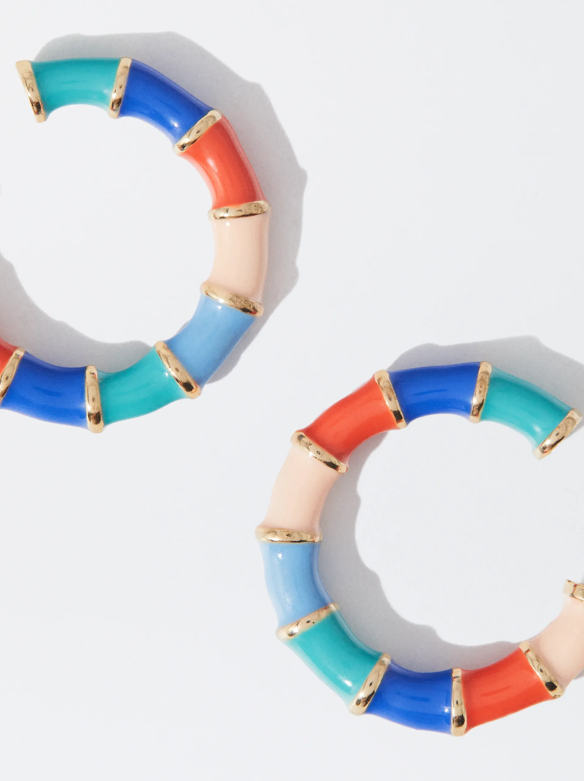 PARFOIS Pendientes De Aro Multicolor Multicor Cheap