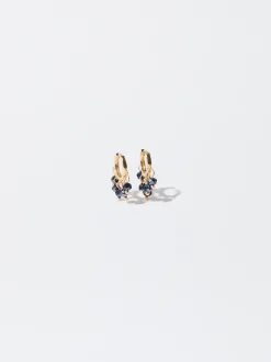 PARFOIS Pendientes De Aro Multicolor Azul Cheap