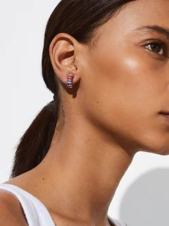 PARFOIS Pendientes De Aro Multicolor Multicor Best Sale