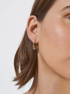 PARFOIS Pendientes De Aro Multicolor Multicor Best