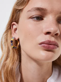 PARFOIS Pendientes De Aro Multicolor Multicor Clearance