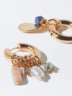 PARFOIS Pendientes De Aro Multicolor Multicor Best Sale