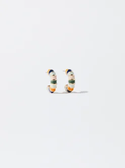PARFOIS Pendientes De Aro Multicolor Multicor Cheap