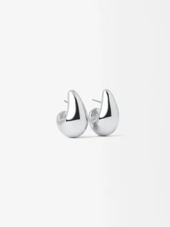 PARFOIS Pendientes De Aro s Plateado Best