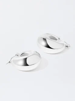 PARFOIS Pendientes De Aro s Plateado New