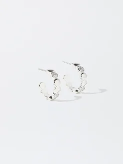 PARFOIS Pendientes De Aro s Plateado Cheap