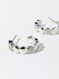 PARFOIS Pendientes De Aro s Plateado Cheap