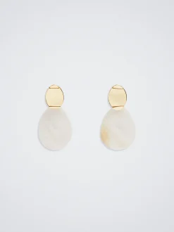 PARFOIS Pendientes De Concha Dorado Fashion