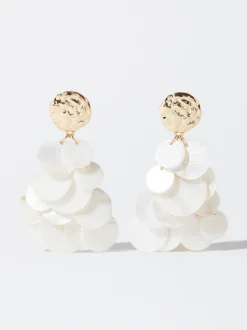 PARFOIS Pendientes De Concha Beige Online