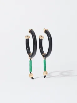 PARFOIS Pendientes De Resina Multicor Hot
