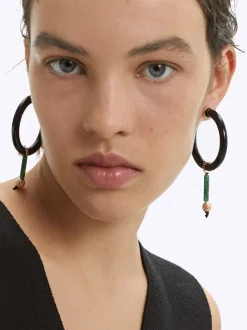 PARFOIS Pendientes De Resina Multicor Hot