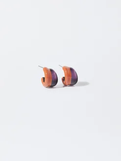 PARFOIS Pendientes De Resina Multicor Hot