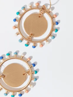 PARFOIS Pendientes Dorados Multicor Store