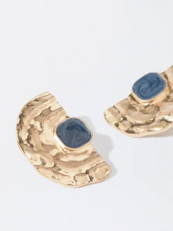 PARFOIS Pendientes Dorados Verde New