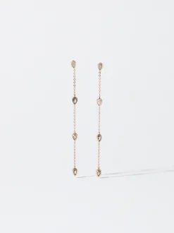 PARFOIS Pendientes s Con Circonitas Dorado Clearance